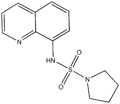 N-(8-quinolinyl)-1-pyrrolidinesulfonamide Struktur