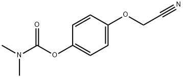 4-(cyanomethoxy)phenyl dimethylcarbamate Struktur