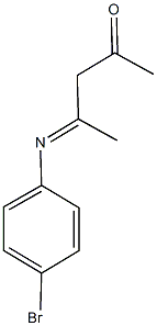 4-[(4-bromophenyl)imino]-2-pentanone Struktur