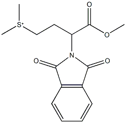 [3-(1,3-dioxo-1,3-dihydro-2H-isoindol-2-yl)-4-methoxy-4-oxobutyl](dimethyl)sulfonium Struktur