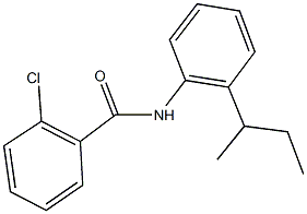 N-(2-sec-butylphenyl)-2-chlorobenzamide Struktur