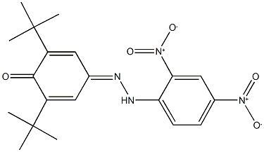 2,6-ditert-butylbenzo-1,4-quinone 4-({2,4-bisnitrophenyl}hydrazone) Struktur