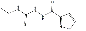 N-ethyl-2-[(5-methyl-3-isoxazolyl)carbonyl]hydrazinecarbothioamide Struktur