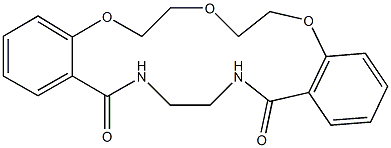 6,7,9,10,17,18,19,20-octahydrodibenzo[h,p][1,4,7,11,14]trioxadiazacycloheptadecine-16,21-dione Struktur