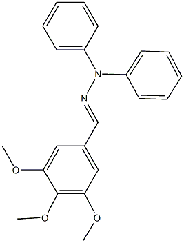 3,4,5-trimethoxybenzaldehyde diphenylhydrazone Struktur