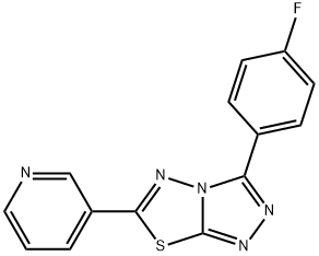 3-(4-fluorophenyl)-6-(3-pyridinyl)[1,2,4]triazolo[3,4-b][1,3,4]thiadiazole Struktur