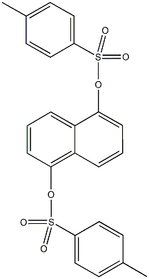 5-{[(4-methylphenyl)sulfonyl]oxy}-1-naphthyl 4-methylbenzenesulfonate Struktur