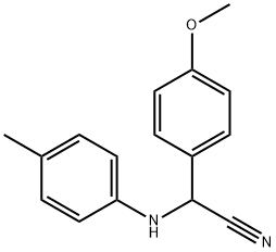 (4-methoxyphenyl)(4-toluidino)acetonitrile Struktur