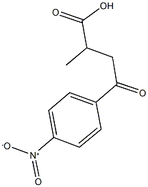 4-{4-nitrophenyl}-2-methyl-4-oxobutanoic acid Struktur