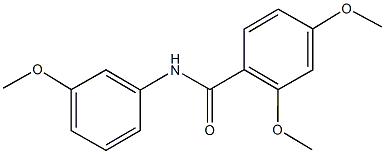 2,4-dimethoxy-N-(3-methoxyphenyl)benzamide Struktur