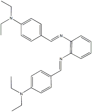 N~1~,N~2~-bis[4-(diethylamino)benzylidene]-1,2-benzenediamine Struktur