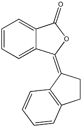 3-(2,3-dihydro-1H-inden-1-ylidene)-2-benzofuran-1(3H)-one Struktur