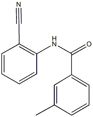 N-(2-cyanophenyl)-3-methylbenzamide Struktur