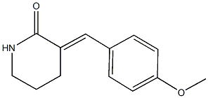 3-(4-methoxybenzylidene)-2-piperidinone Struktur