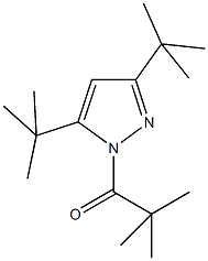 3,5-ditert-butyl-1-(2,2-dimethylpropanoyl)-1H-pyrazole Struktur