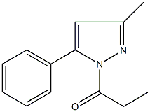 3-methyl-5-phenyl-1-propionyl-1H-pyrazole Struktur