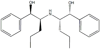 2-({1-[hydroxy(phenyl)methyl]butyl}amino)-1-phenyl-1-pentanol Struktur