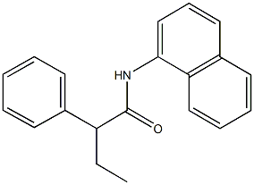 N-(1-naphthyl)-2-phenylbutanamide Struktur