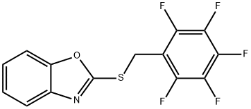 2-[(2,3,4,5,6-pentafluorobenzyl)sulfanyl]-1,3-benzoxazole Struktur