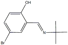 4-bromo-2-[(tert-butylimino)methyl]phenol Struktur