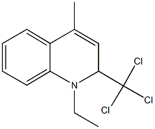 1-ethyl-4-methyl-2-(trichloromethyl)-1,2-dihydroquinoline Struktur