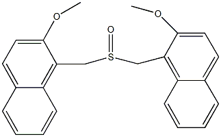 bis[(2-methoxy-1-naphthyl)methyl] sulfoxide Struktur