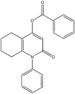 2-oxo-1-phenyl-1,2,5,6,7,8-hexahydro-4-quinolinyl benzoate Struktur