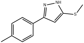 methyl 3-(4-methylphenyl)-1H-pyrazol-5-yl sulfide Struktur