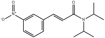 3-{3-nitrophenyl}-N,N-diisopropylacrylamide Struktur