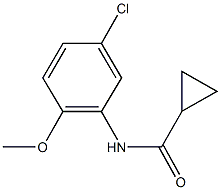 N-(5-chloro-2-methoxyphenyl)cyclopropanecarboxamide Struktur