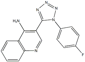 3-[1-(4-fluorophenyl)-1H-tetraazol-5-yl]-4-quinolinylamine Struktur