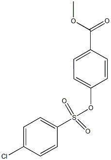 methyl 4-{[(4-chlorophenyl)sulfonyl]oxy}benzoate Struktur