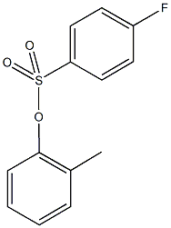 2-methylphenyl 4-fluorobenzenesulfonate Struktur