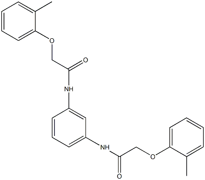 2-(2-methylphenoxy)-N-(3-{[(2-methylphenoxy)acetyl]amino}phenyl)acetamide Struktur