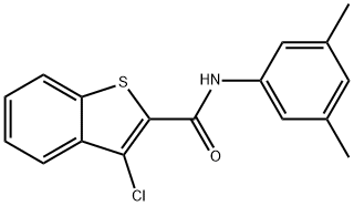 3-chloro-N-(3,5-dimethylphenyl)-1-benzothiophene-2-carboxamide Struktur