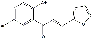 1-(5-bromo-2-hydroxyphenyl)-3-(2-furyl)-2-propen-1-one Struktur