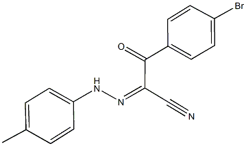 3-(4-bromophenyl)-2-[(4-methylphenyl)hydrazono]-3-oxopropanenitrile Struktur