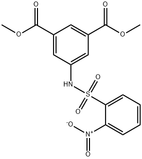 dimethyl 5-[({2-nitrophenyl}sulfonyl)amino]isophthalate Struktur