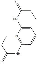 N-[6-(propionylamino)-2-pyridinyl]propanamide Struktur