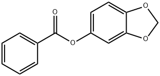 1,3-benzodioxol-5-yl benzoate Struktur