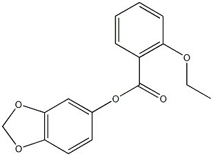 1,3-benzodioxol-5-yl 2-ethoxybenzoate Struktur