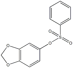 1,3-benzodioxol-5-yl benzenesulfonate Struktur