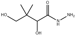 2,4-dihydroxy-3,3-dimethylbutanohydrazide Struktur