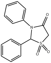 2,3-diphenyl-1,3-thiazolidin-4-one 1,1-dioxide Struktur