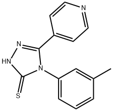 4-(3-methylphenyl)-5-(4-pyridinyl)-4H-1,2,4-triazole-3-thiol Struktur