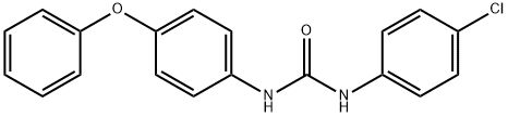 N-(4-chlorophenyl)-N'-(4-phenoxyphenyl)urea Struktur