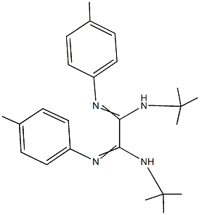 N~1~,N~2~-di(tert-butyl)-N'~1~,N'~2~-bis(4-methylphenyl)ethanediimidamide Struktur