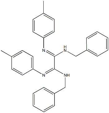 N~1~,N~2~-dibenzyl-N'~1~,N'~2~-bis(4-methylphenyl)ethanediimidamide Struktur