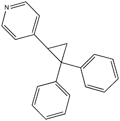 4-(2,2-diphenylcyclopropyl)pyridine Struktur