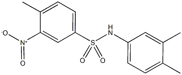 N-(3,4-dimethylphenyl)-3-nitro-4-methylbenzenesulfonamide Struktur